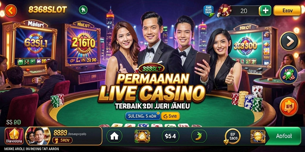 Gameplay Live Casino yang seru dan interaktif di 8368SLOT.