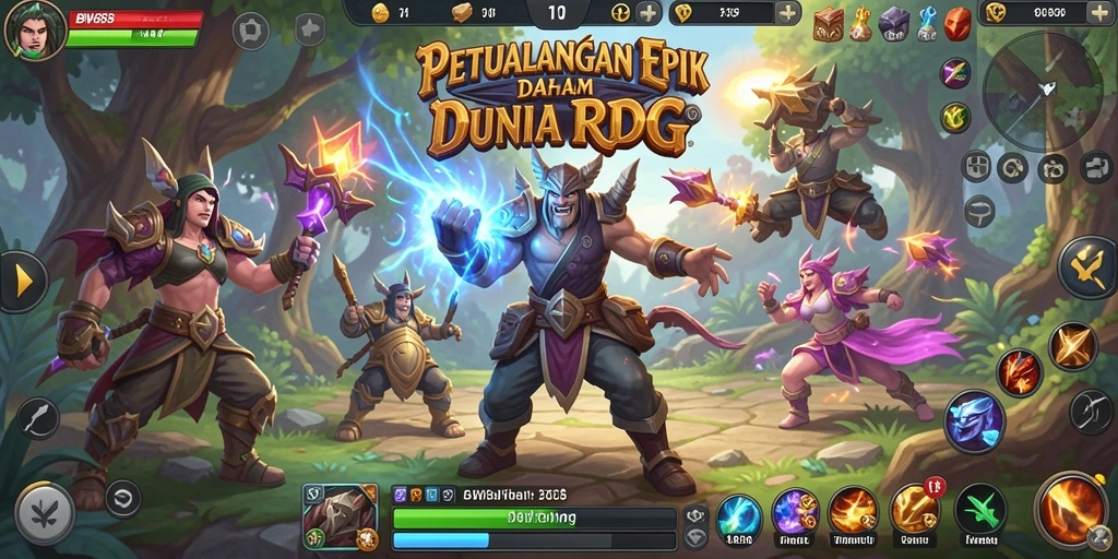 Tampak aksi pertempuran seru dalam gameplay BW888.