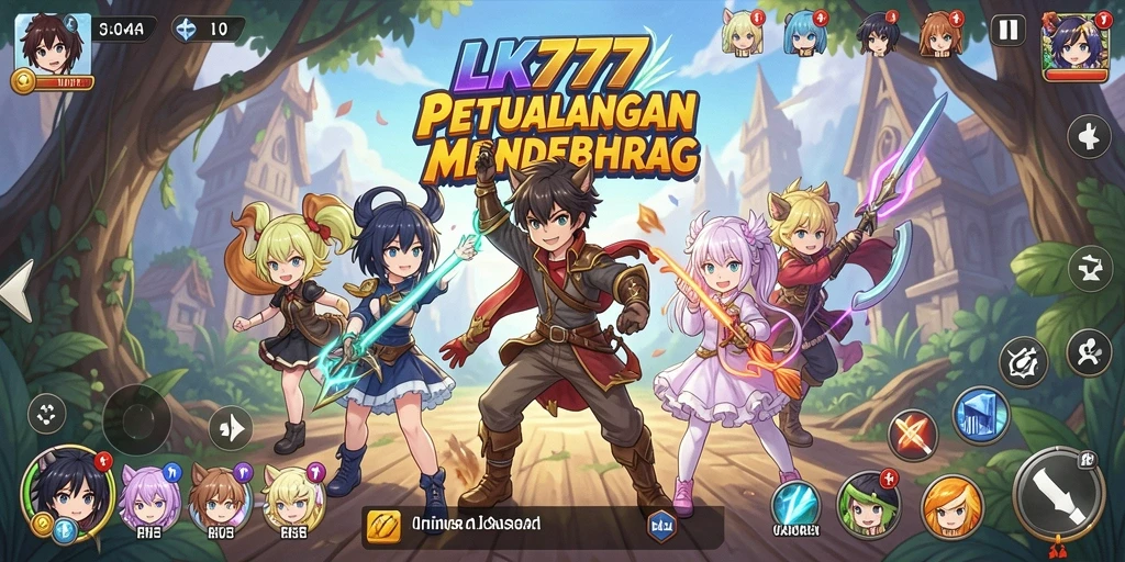 Screenshot gameplay LK777 menampilkan aksi seru karakter Anime.