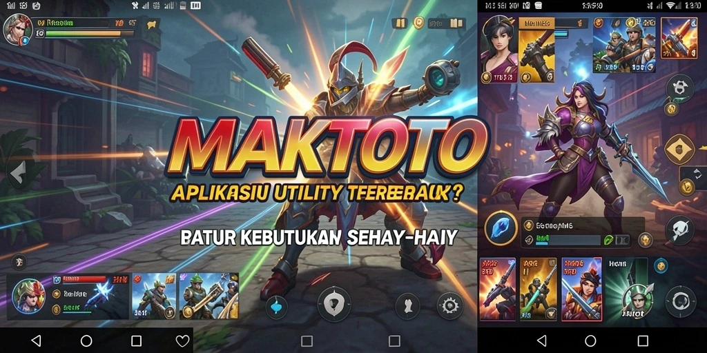 Tampilan utama aplikasi MAKTOTO dengan fitur Utility yang intuitif.