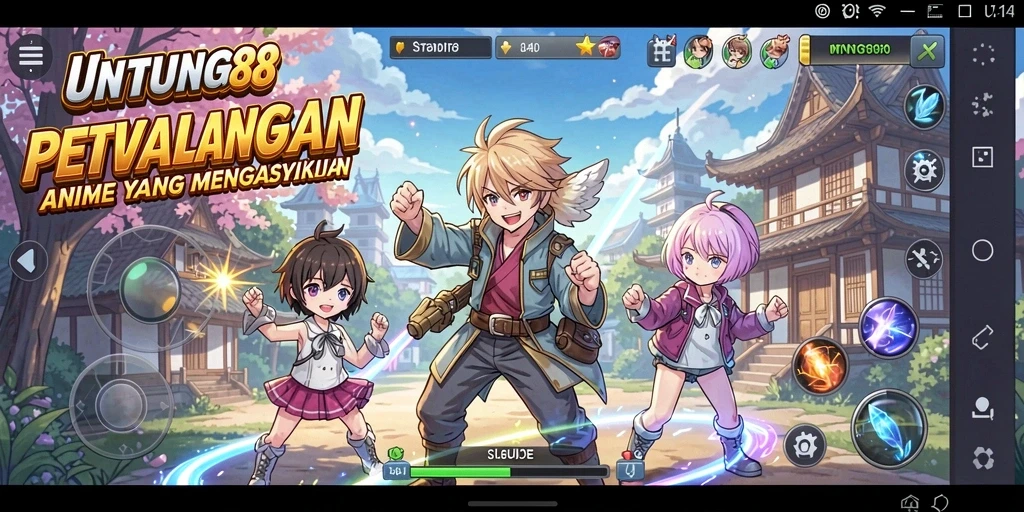 Tampilan gameplay <strong>UNTUNG88</strong> yang penuh warna dan aksi seru.